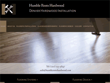 Tablet Screenshot of humblerootshardwood.com